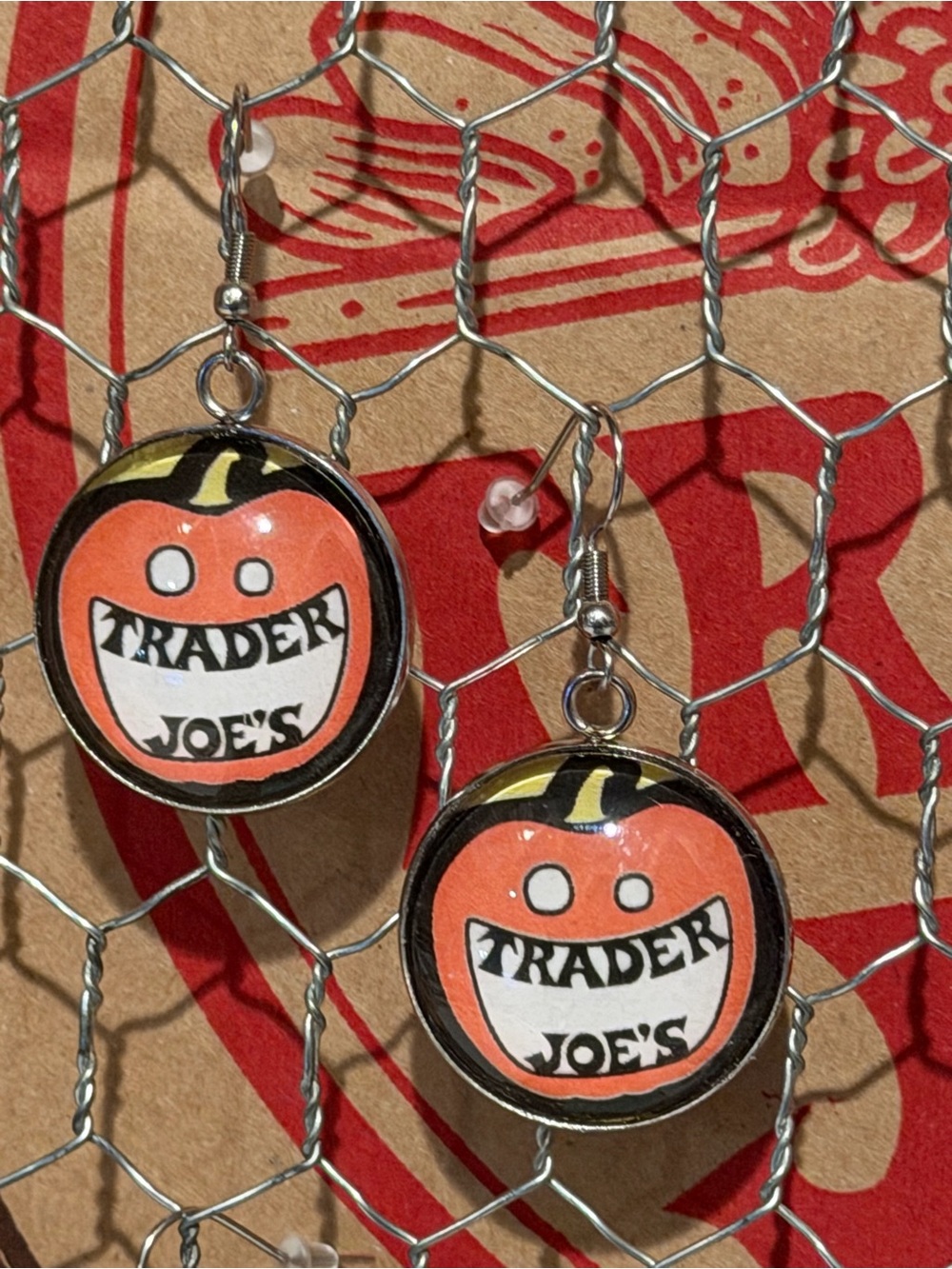 Trader Joe’s earrings 25mm Halloween pumpkins